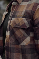 Asmund L/S shirt Rust brown check
