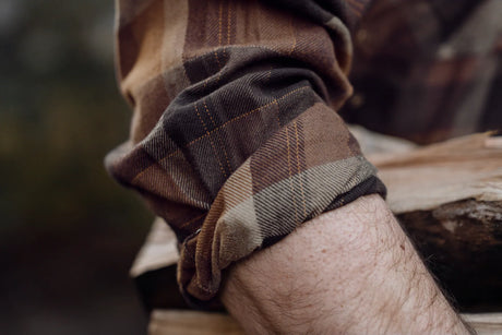 Asmund L/S shirt Rust brown check
