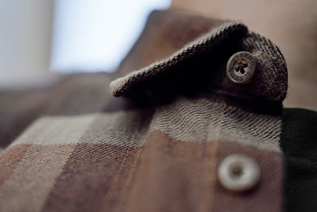 Asmund L/S shirt Rust brown check