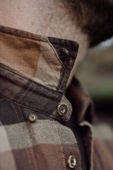 Asmund L/S shirt Rust brown check