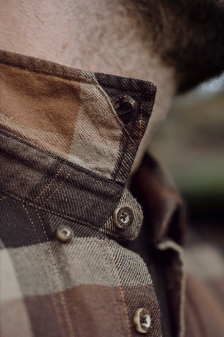 Asmund L/S shirt Rust brown check