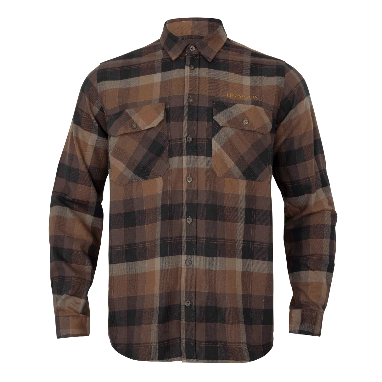 Asmund L/S shirt Rust brown check