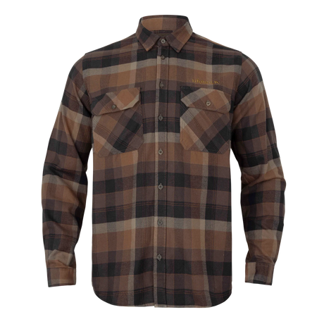 Asmund L/S shirt Rust brown check