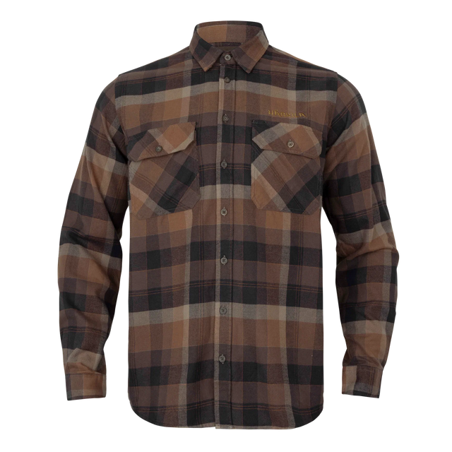 Asmund L/S shirt Rust brown check