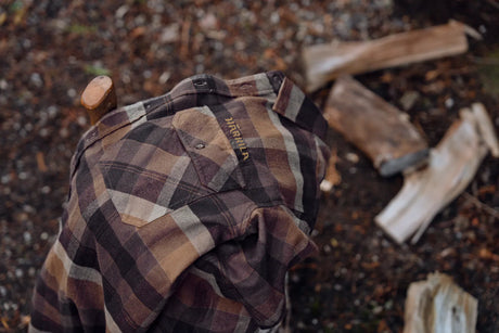 Asmund L/S shirt Rust brown check