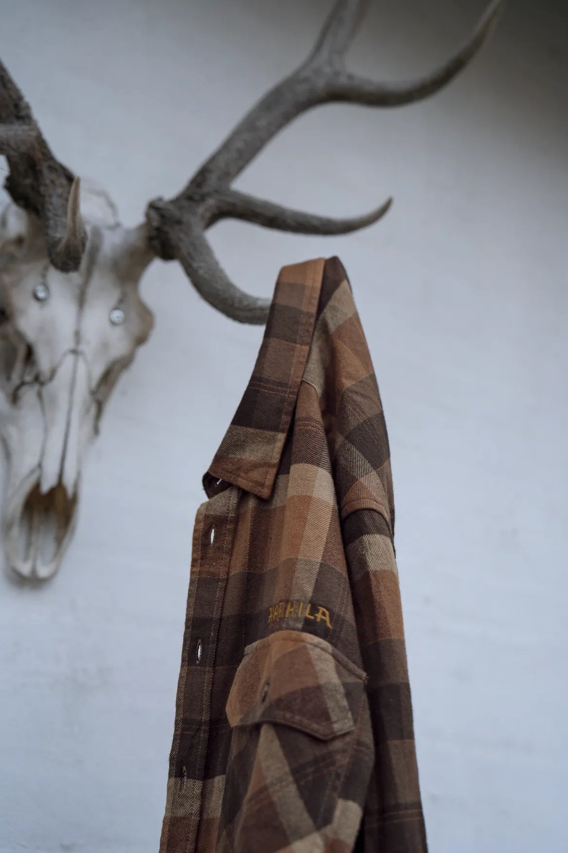 Asmund L/S shirt Rust brown check