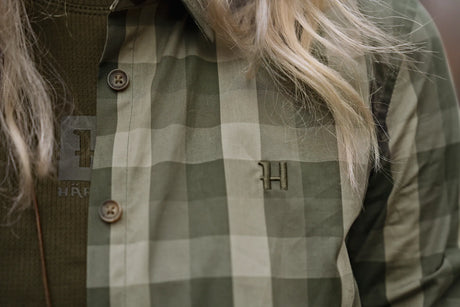 Härkila Akeena L/S Shirt Women, forest night check