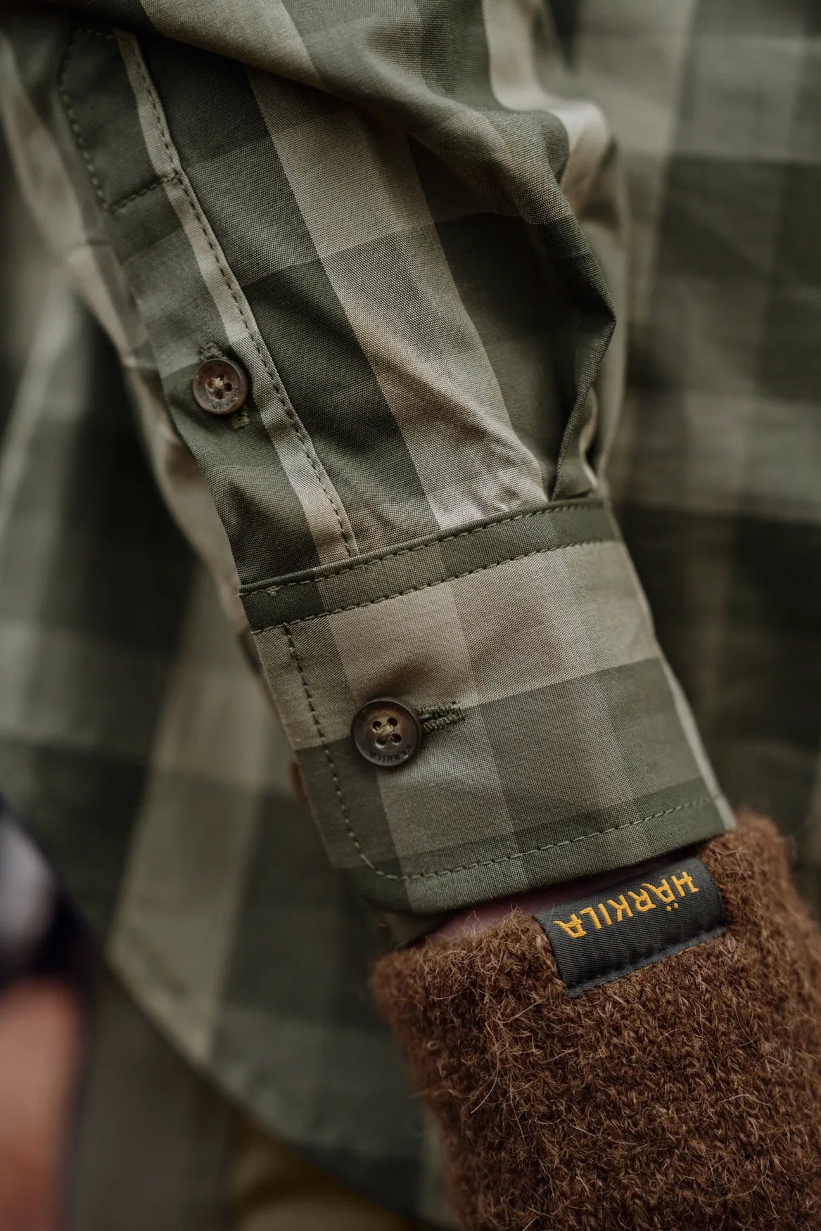 Härkila Akeena L/S Shirt Women, forest night check