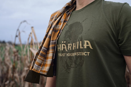 Härkila Wildboar Logo S/S T-Shirt, forest night