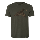 Härkila Topp S/S T-Shirt, forest night grouse