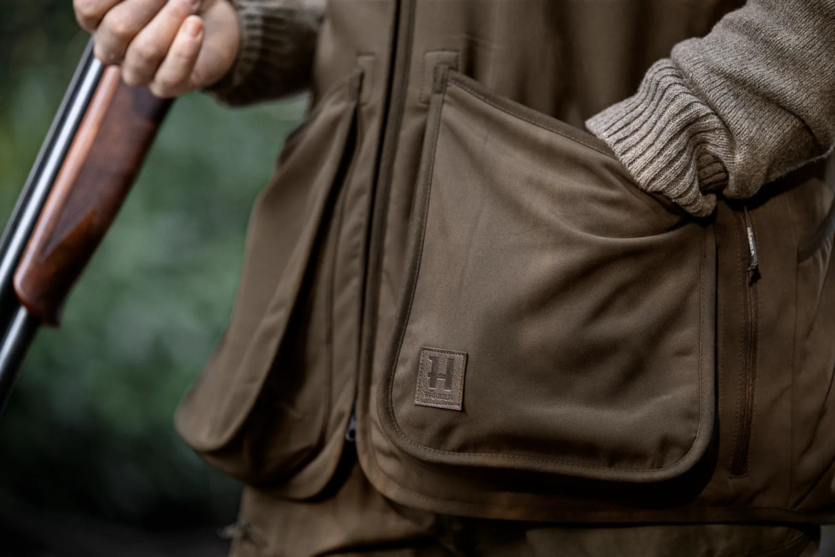 Härkila Skye Shooting Waistcoat, willow green/shadow brown