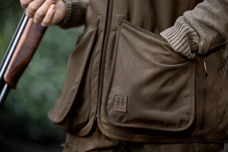 Härkila Skye Shooting Waistcoat, willow green/shadow brown