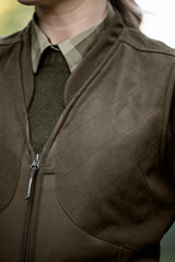 Härkila Skye Shooting Waistcoat Women, willow green/shadow brown