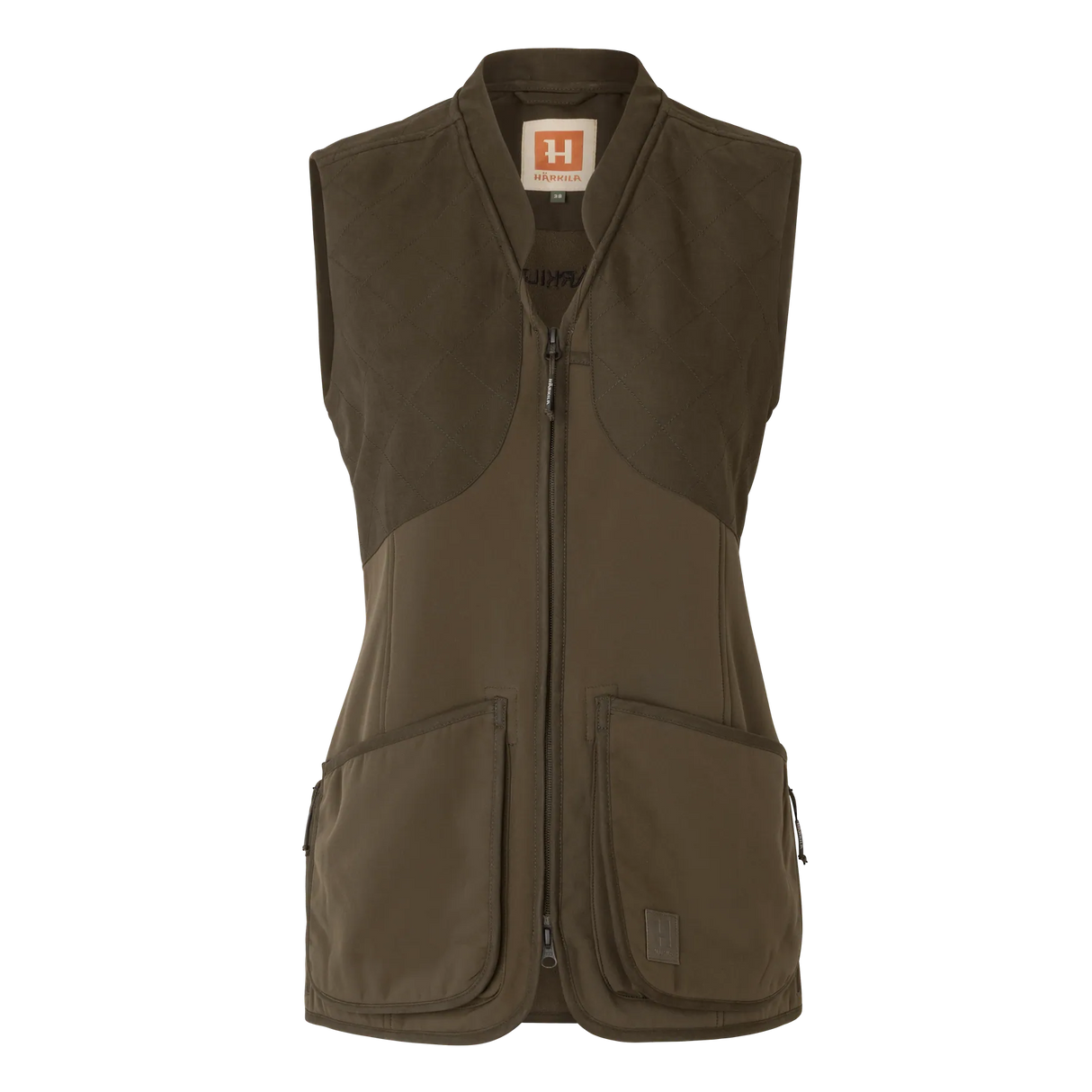 Härkila Skye Shooting Waistcoat Women, willow green/shadow brown