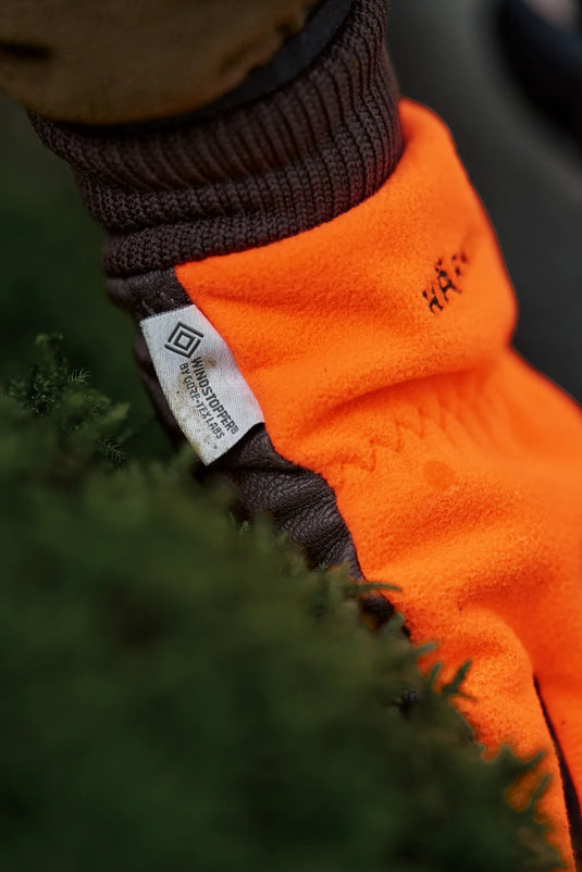 Härkila Wildboar Pro Shooter Blaze WSP Gloves, orange blaze/brown