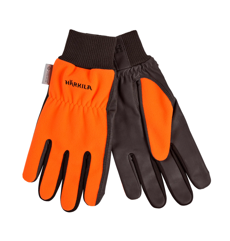 Afbeelding laden in Galerijviewer, Härkila Wildboar Pro Shooter Blaze WSP Gloves, orange blaze/brown
