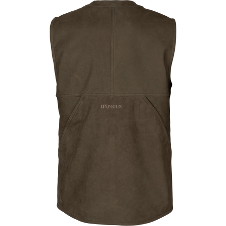 Härkila Pro Hunter Leather Waistcoat, willow green