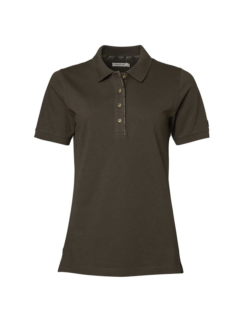 Afbeelding laden in Galerijviewer, Gwyn Polo Shirt Women - Leather Brown
