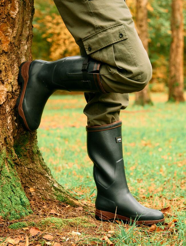 Aigle Parcours 2 Vario, verstelbare natuur rubberen laars, bronze