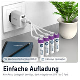 Ansmann  1,5 V LI-ION AA Accu oplaadbaar (4x)