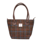 Harris Tweed Ailsa Tote Bag, brown check