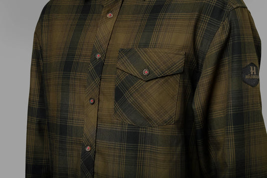 Härkila Driven Hunt Flannel Shirt, olive green check