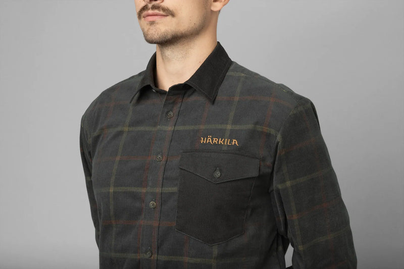 Afbeelding laden in Galerijviewer, Härkila Kaldfjord Corduroy Check Shirt, phantom

