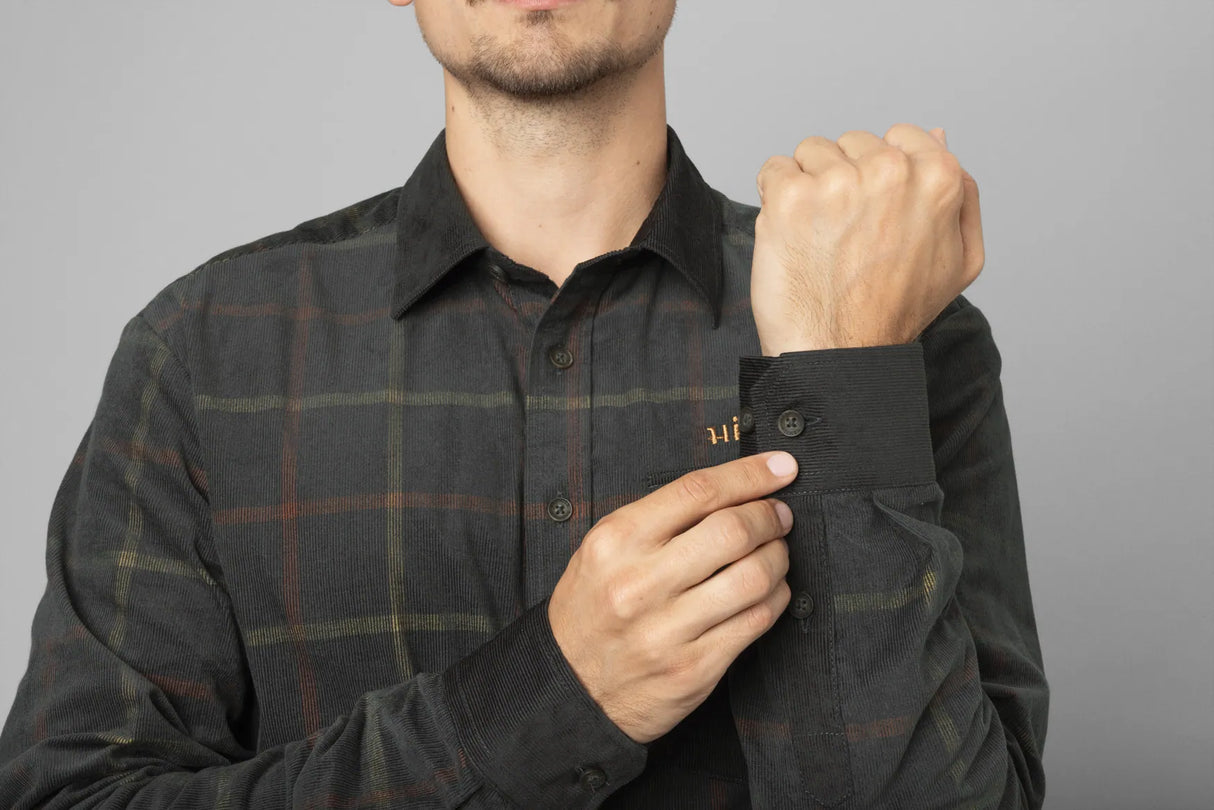 Härkila Kaldfjord Corduroy Check Shirt, phantom