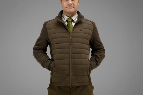 Härkila Retrieve Insulated Cardigan, dark warm olive