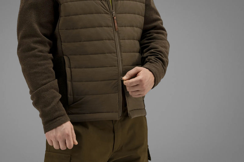 Afbeelding laden in Galerijviewer, Härkila Retrieve Insulated Cardigan, dark warm olive
