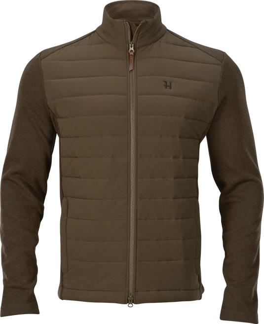 Härkila Retrieve Insulated Cardigan, dark warm olive