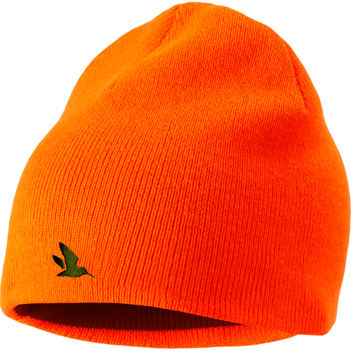 Seeland Ian Reversible Beanie, hi-vis orange/pine green