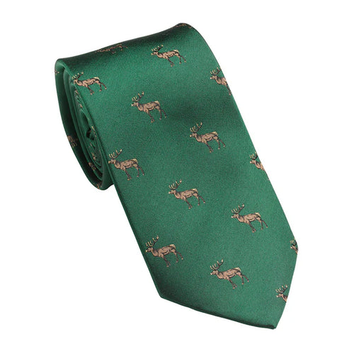 Laksen Deer Tie, british racing green