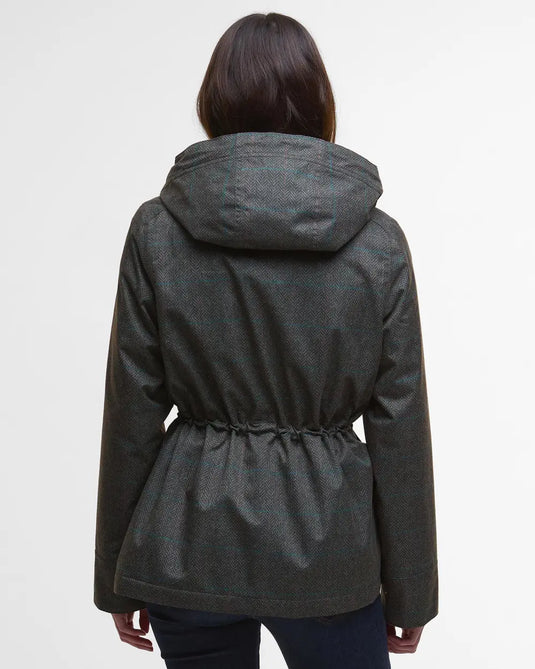 Barbour Dixon Waterproof Jacket, gardenia tweed
