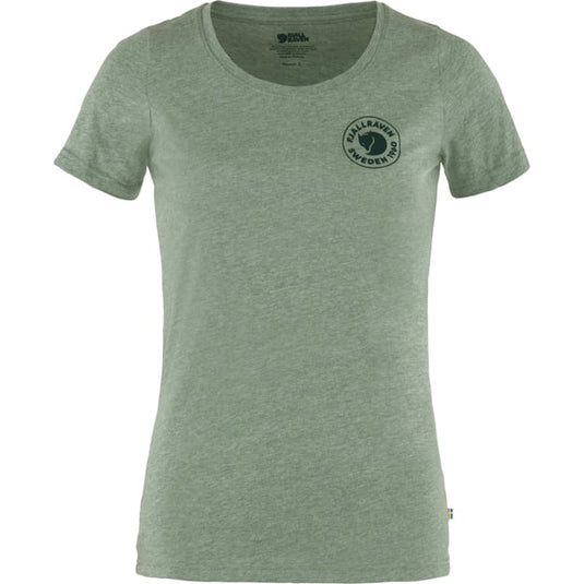 Fjällräven Logo T-shirt W, patina green melange