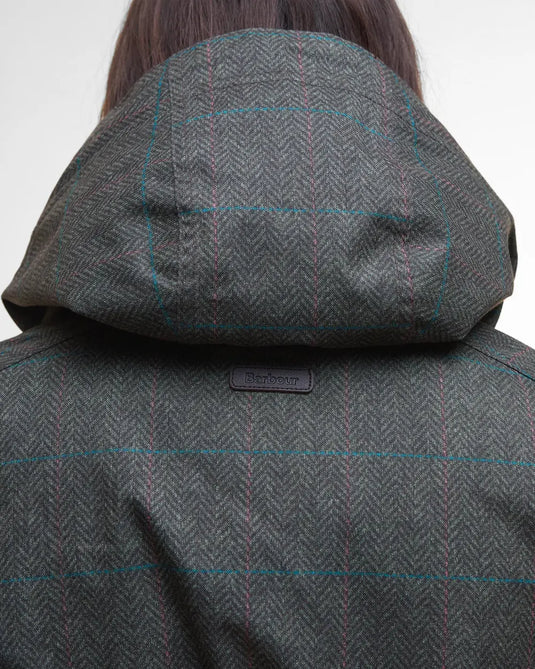 Barbour Dixon Waterproof Jacket, gardenia tweed