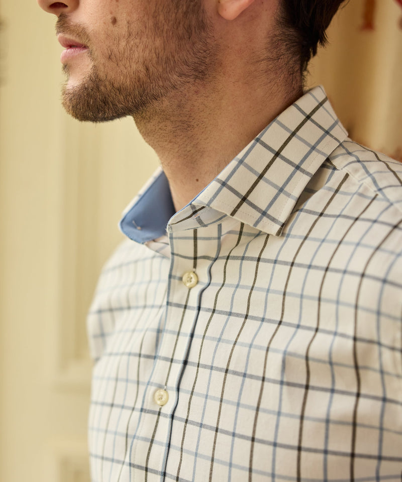 Schöffel Baconsthorpe Tailored Shirt Heren, deep purple check
