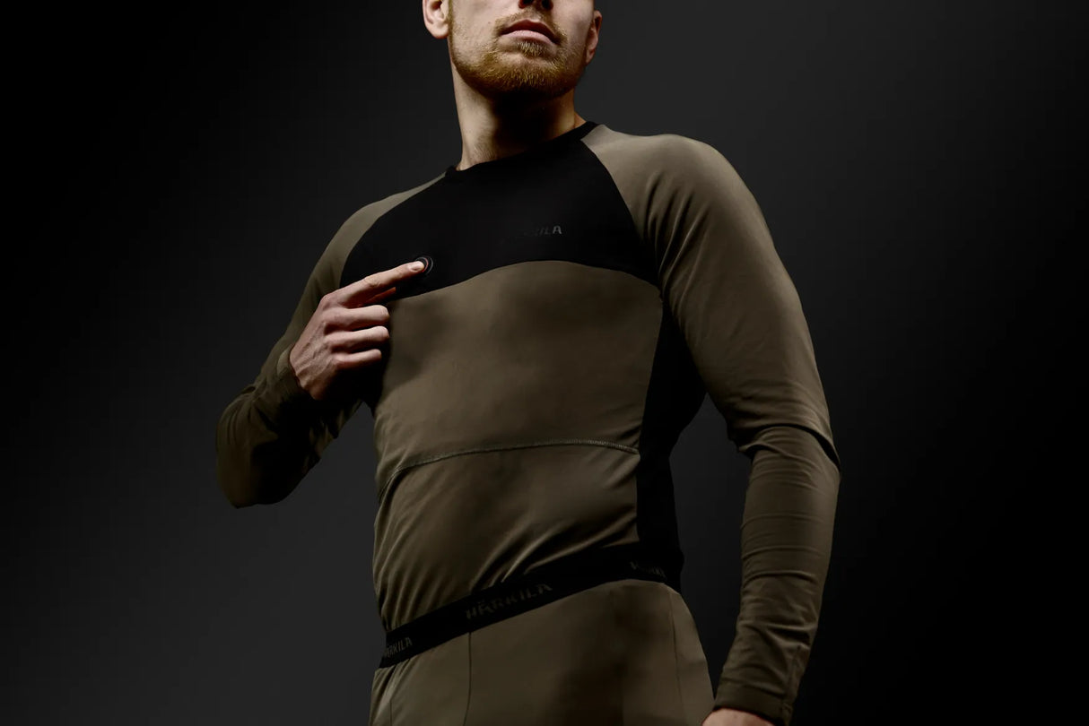 Härkila Heat L/S Shirt, willow green/black