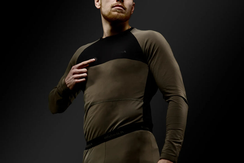 Afbeelding laden in Galerijviewer, Härkila Heat L/S Shirt, willow green/black
