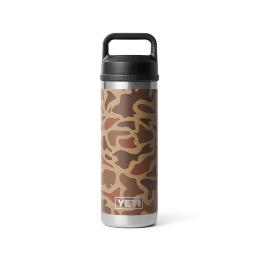 Yeti Rambler Bottle met Chug Cap, 18 oz/532 ml, wetlands camo