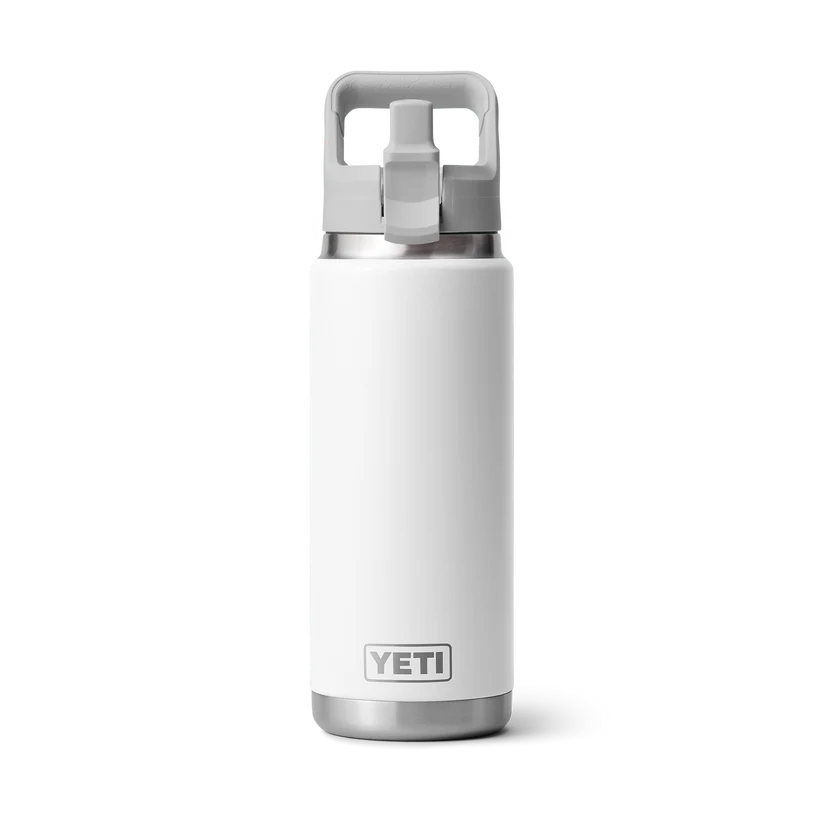 Yeti Rambler Straw Bottle, 26 oz/769 ml, white