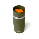Yeti Rambler met commutercap, reisfles, 12 oz/355 ml, olive/king crab orange