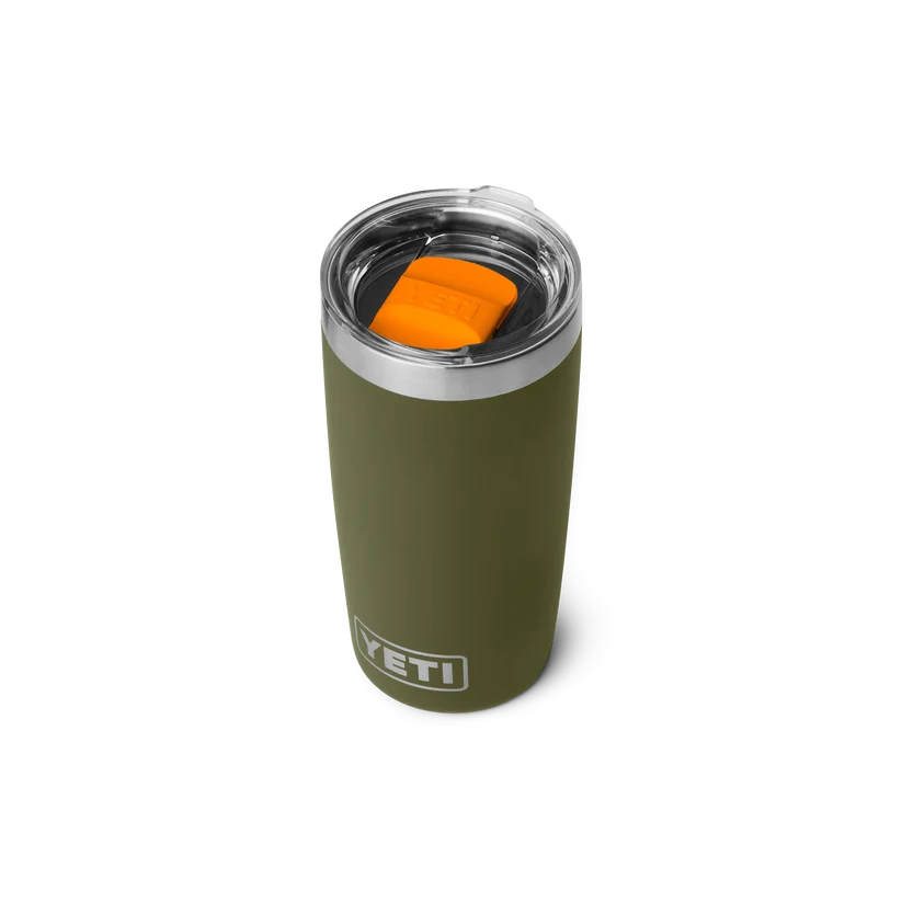 Yeti Rambler met magslider deksel, 10 oz/295 ml, olive/king crab orange