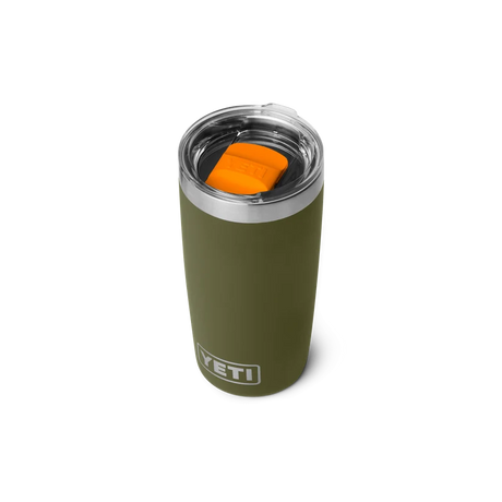 Yeti Rambler met magslider deksel, 10 oz/295 ml, olive/king crab orange