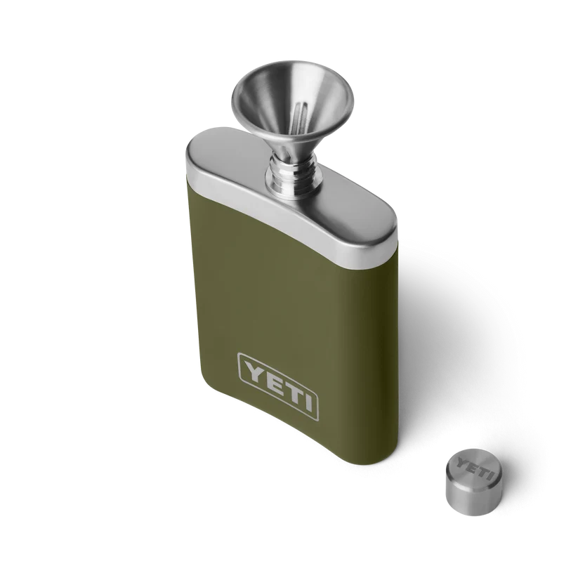 Yeti Rambler Flask, olive/upland bird