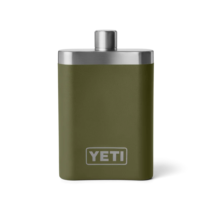 Yeti Rambler Flask, olive/upland bird