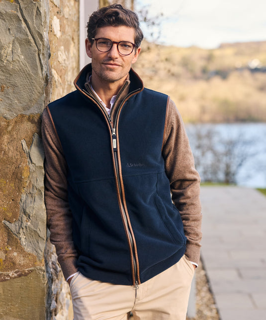 Schöffel Oakham Fleece Gilet Heren, navy