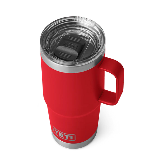 Yeti Rambler met stronghold deksel, reismok, 20 oz/591 ml, rescue red