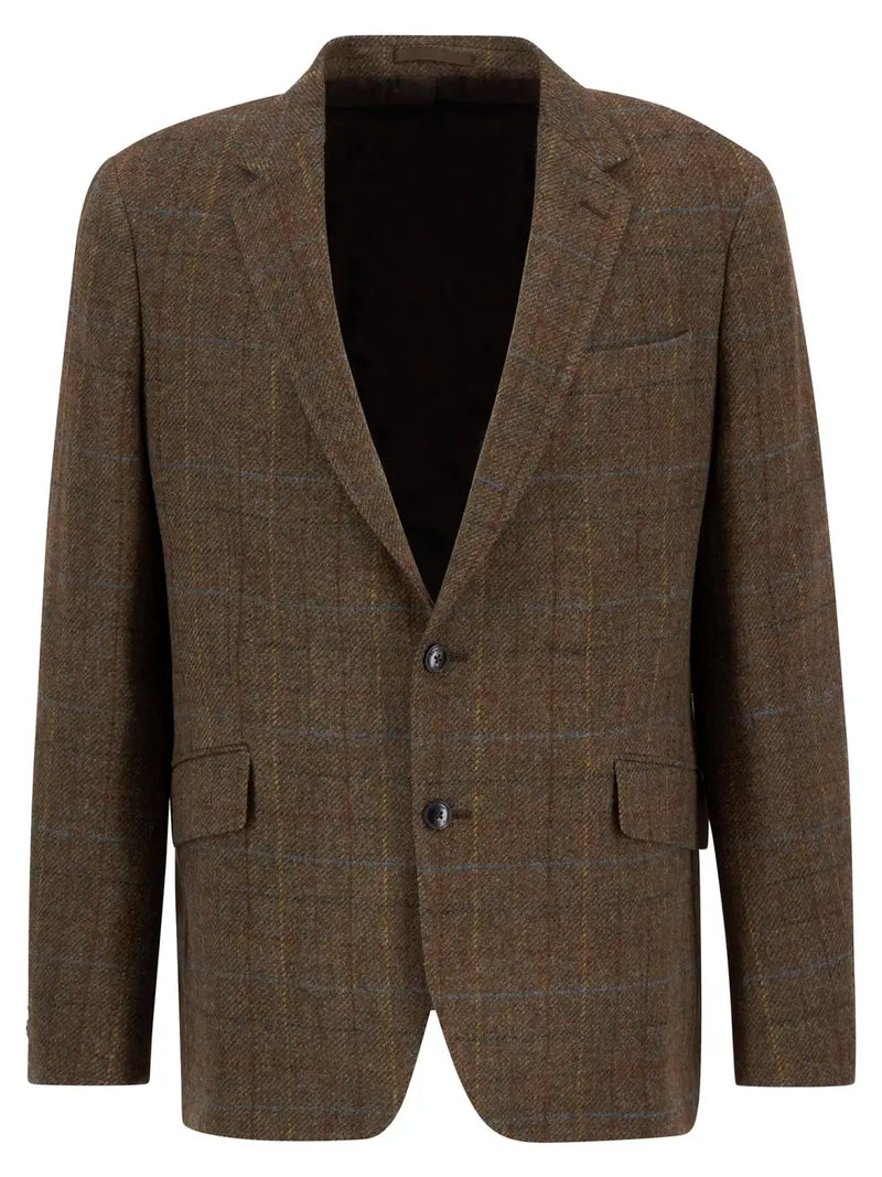 Afbeelding laden in Galerijviewer, Barbour Sullivan Moons Check Blazer, brown
