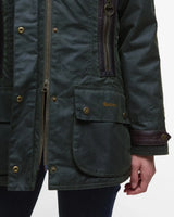Barbour Ivy Wax Jacket, fern